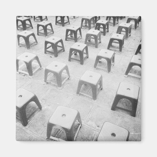 ハノイ・ベトナム、神殿のプラスチック製ストールズ マグネット (正面)