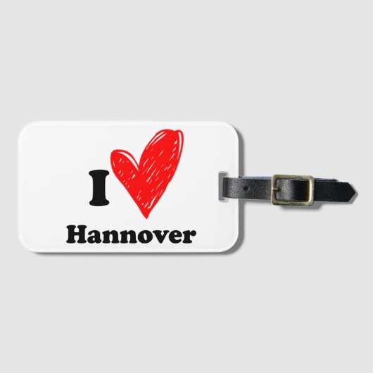 ハノーバーが好き ラゲッジタグ (正面横)