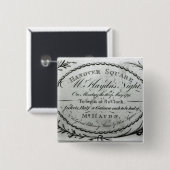 ハノーバーの「Haydn's Night氏」へのチケット 缶バッジ (正面&裏面)