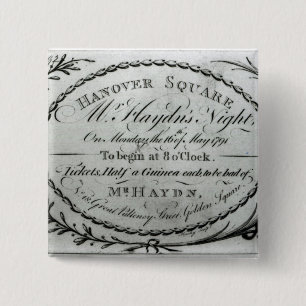 ハノーバーの「Haydn's Night氏」へのチケット 缶バッジ