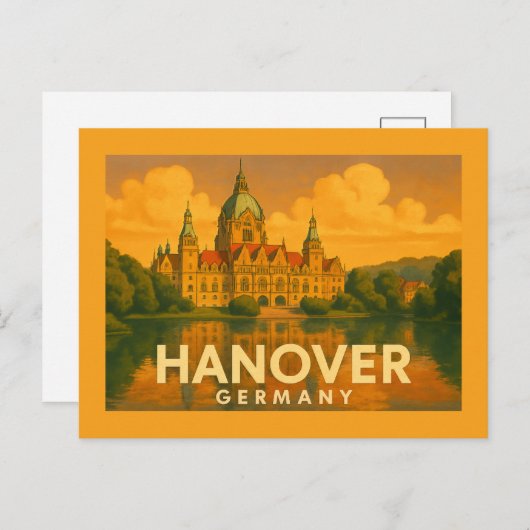 ハノーバードイツシティアート ポストカード (正面/裏面)