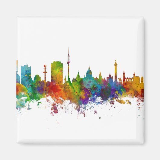 ハノーバードイツスカイライン マグネット (正面)