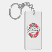 ハノーバードイツヴィンテージスタイルロゴ。 キーホルダー (正面左)