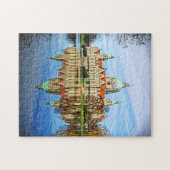 ハノーバードイツ – オールドタウンホールリフレクションパズル ジグソーパズル (横)