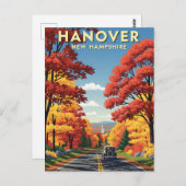 ハノーバーニューハンプシャートラベル ポストカード (正面/裏面)