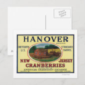ハノーバーブランドクランベリー ラベル ポストカード (正面/裏面)