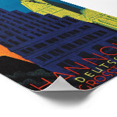 ハノーバー、ドイツヴィンテージ旅行 ポスター (角)