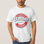 ハノーバー ドイツ ビンテージ スタイル ロゴ Tシャツ (正面)