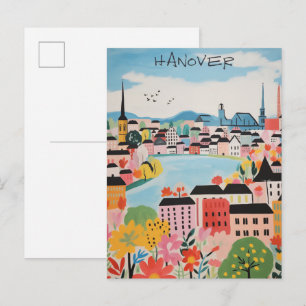 ハノーバー ドイツ 旅行 都市 絵画 美学 ポストカード