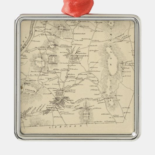 ハノーバー、Grafton Co メタルオーナメント (正面)