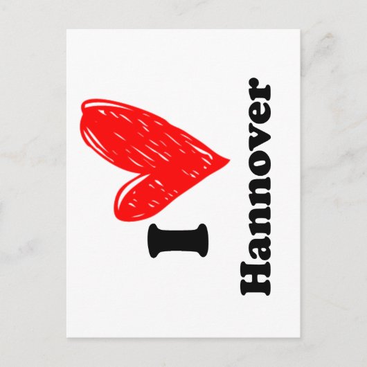 ハノーファーが大好き ポストカード (正面)