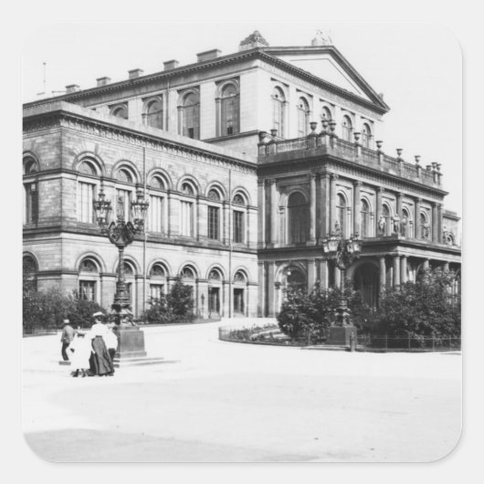 ハノーファー劇場， c.1910 スクエアシール (正面)