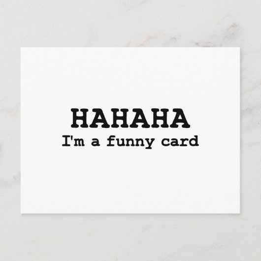 ハハハおもしろい葉書 ポストカード (正面)