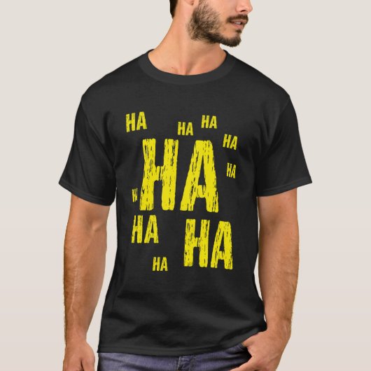ハハハハおもしろい漫画 Tシャツ (正面)