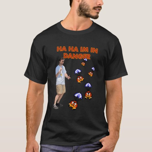 ハハハハ危ないぞ Tシャツ (正面)