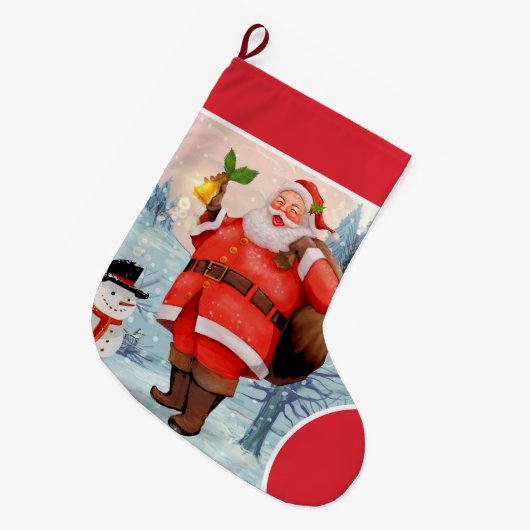 ハハハメリークリスマスラージクリスマスストッキング ラージクリスマスストッキング (正面 (吊り時))