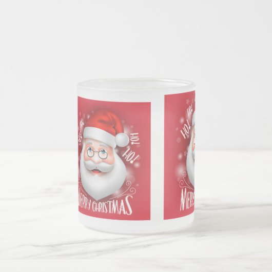 ハハハメリークリスマス フロストグラスマグカップ (中央)