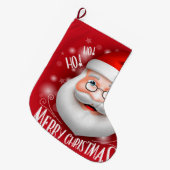 ハハハメリークリスマス ラージクリスマスストッキング (正面 (吊り時))