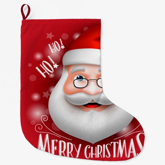 ハハハメリークリスマス ラージクリスマスストッキング (正面)