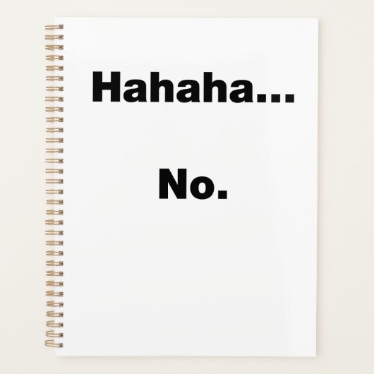 ハハハ…いいえ プランナー手帳 (正面)