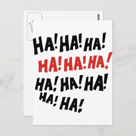 ハハハ ポストカード (正面/裏面)