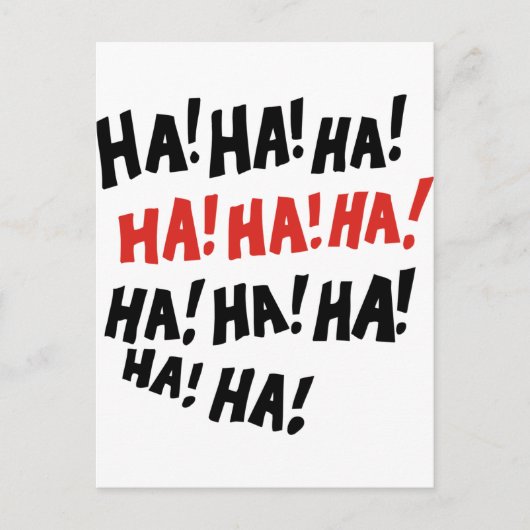 ハハハ ポストカード (正面)