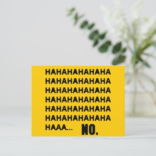 ハハハ…NO ポストカード (スタンド正面)