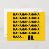ハハハ…NO ポストカード (正面/裏面)