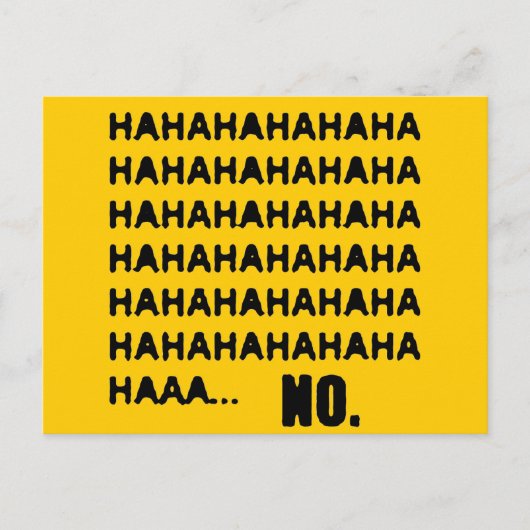 ハハハ…NO ポストカード (正面)
