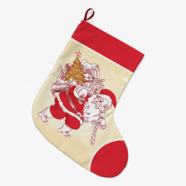 ハハ、メリークリスマス！大きなクリスマスストッキング ラージクリスマスストッキング