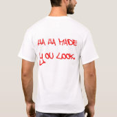 ハハ Tシャツ (裏面)