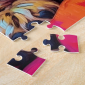 ハバカラフルス犬が眠る ジグソーパズル (側面)