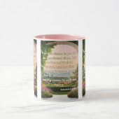 ハバクク2:3 KJVバイブル聖句Pic 2トーン マグカップ (中央)