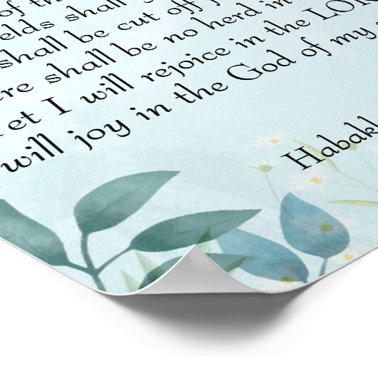 ハバクク3:17,18 ポスター (角)