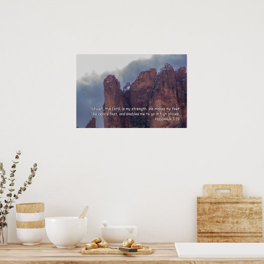 ハバクク3:19 ポスター (キッチン)