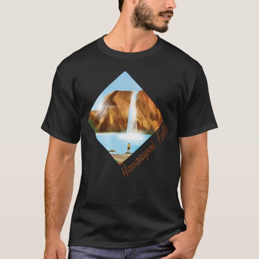 ハバスフォールズをハイキング - アリゾナ ハイキング Tシャツ (正面)