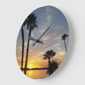 ハバスレイクサンライズ ラージ壁時計 (傾斜)