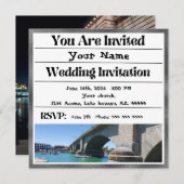 ハバスレイク結婚式招待状 招待状 (正面/裏面)