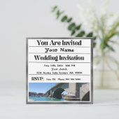 ハバスレイク結婚式招待状 招待状 (スタンド正面)