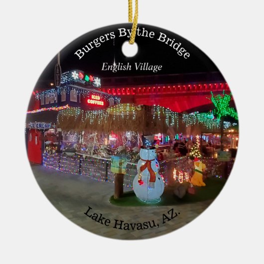 ハバス湖のクリスマス セラミックオーナメント (正面)