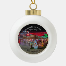 ハバス湖のクリスマス セラミックボールオーナメント