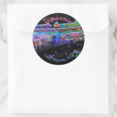 ハバス湖のクリスマス ラウンドシール (バッグ)