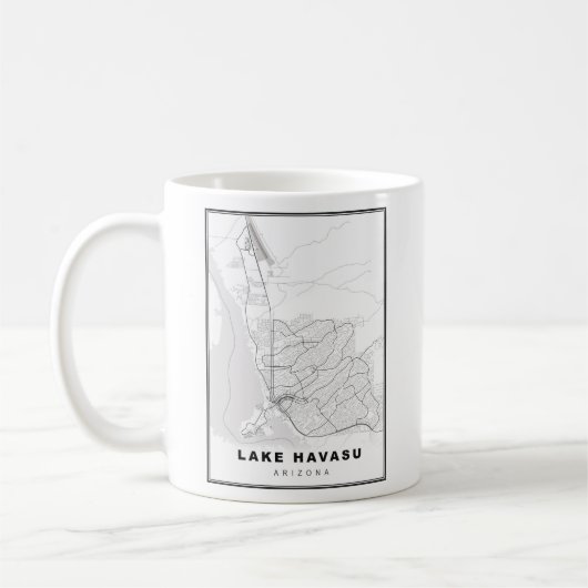 ハバス湖市地図 コーヒーマグカップ (左)