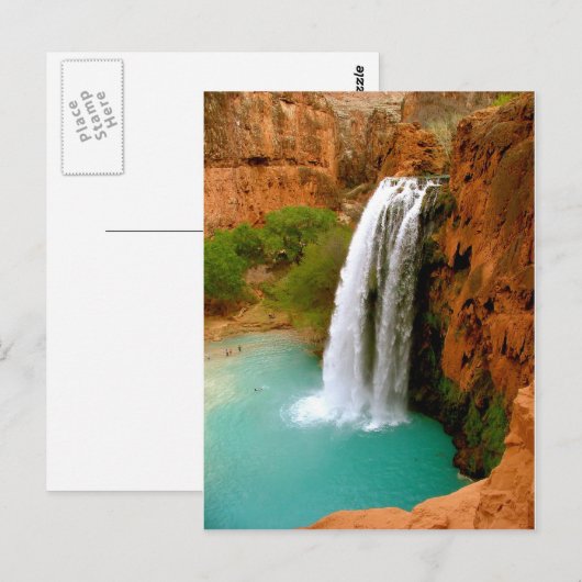 ハバス滝 ポストカード (正面/裏面)