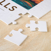 ハバス秋グランドキャニオントラベルアートヴィンテージ ジグソーパズル (側面)