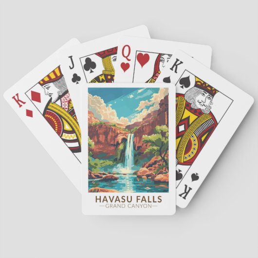 ハバス秋グランドキャニオントラベルアートヴィンテージ トランプ (裏面)