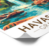 ハバス秋グランドキャニオントラベルアートヴィンテージ ポスター (角)