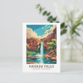 ハバス秋グランドキャニオントラベルアートヴィンテージ ポストカード (スタンド正面)