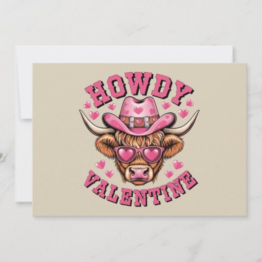 ハバダバ バレンタイン ウシ バレンタインデー コケティッシュ ラブ シーズンカード (正面)