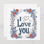 ハバデイ バレンタイン カード (正面/裏面)